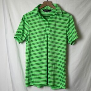 NWT Under Armour Womens Polo Shirt Size M Green Golf Athletic Casual Athleisure